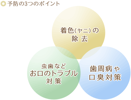 予防の3つのポイント